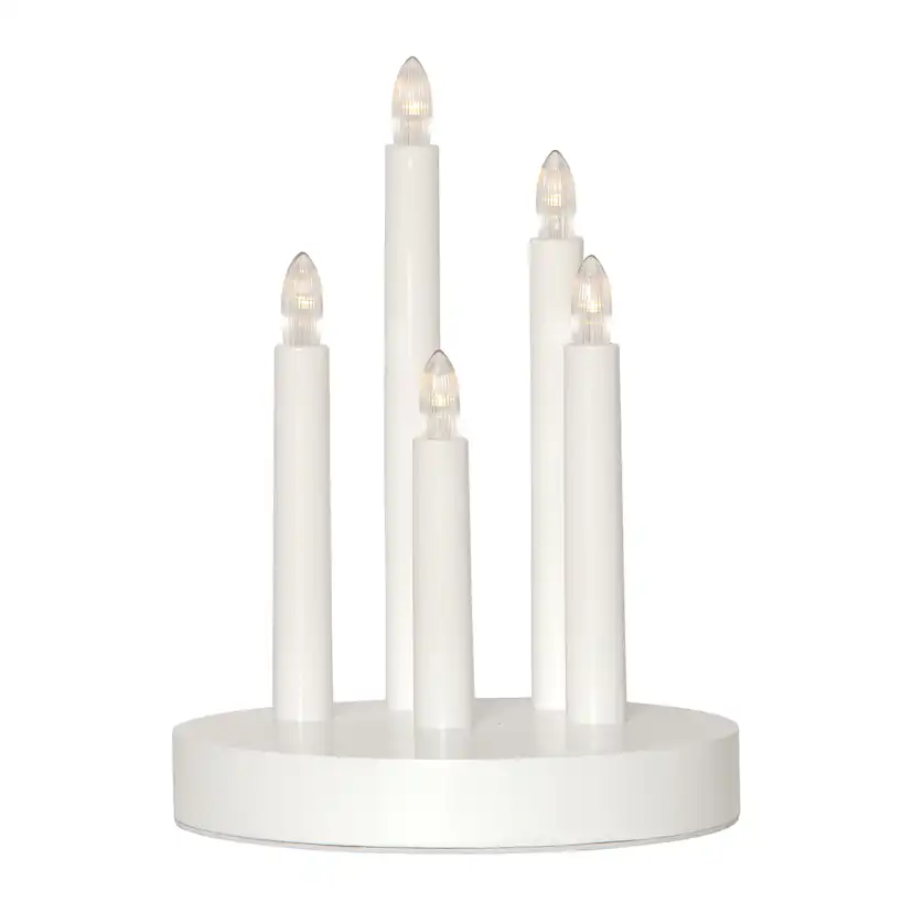 Ljusstake DORIS White White