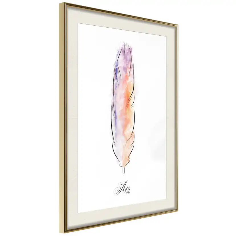 Poster Artgeist Affisch Colourful Feather