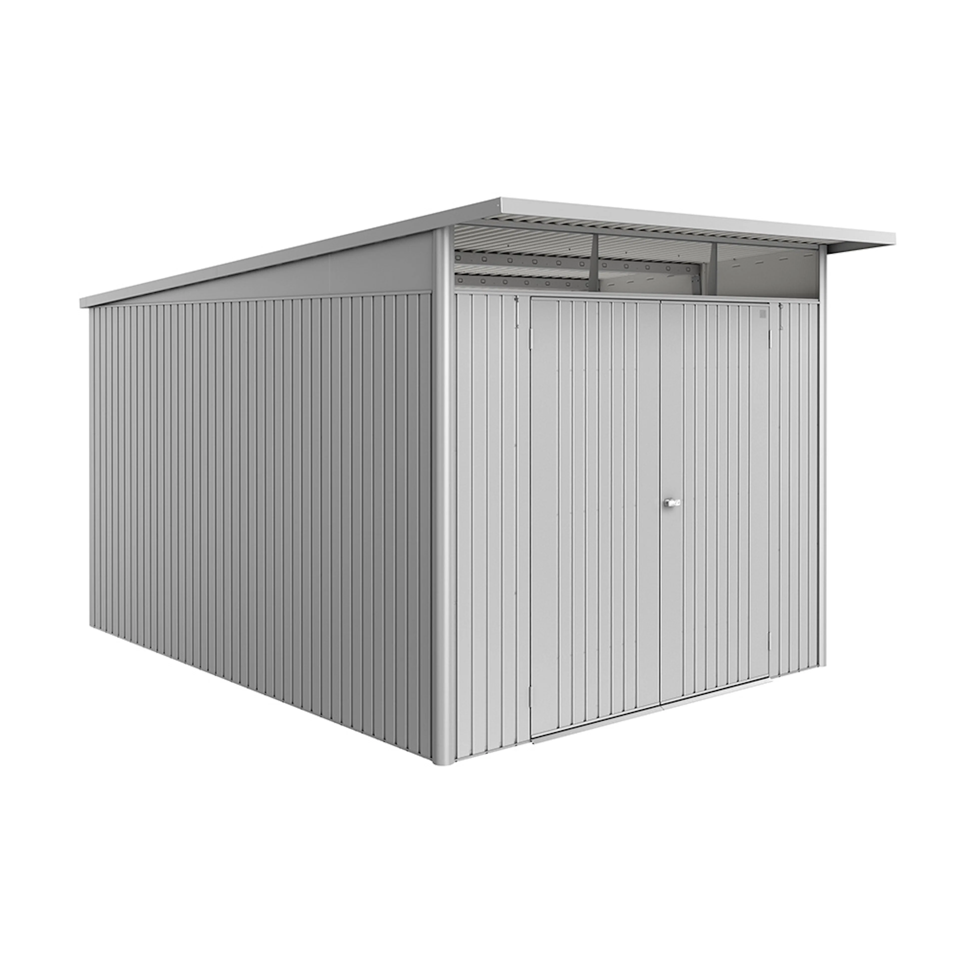 Redskapsbod Biohort Avantgarde Eco A8 Metallic Silver Dubbeldörr