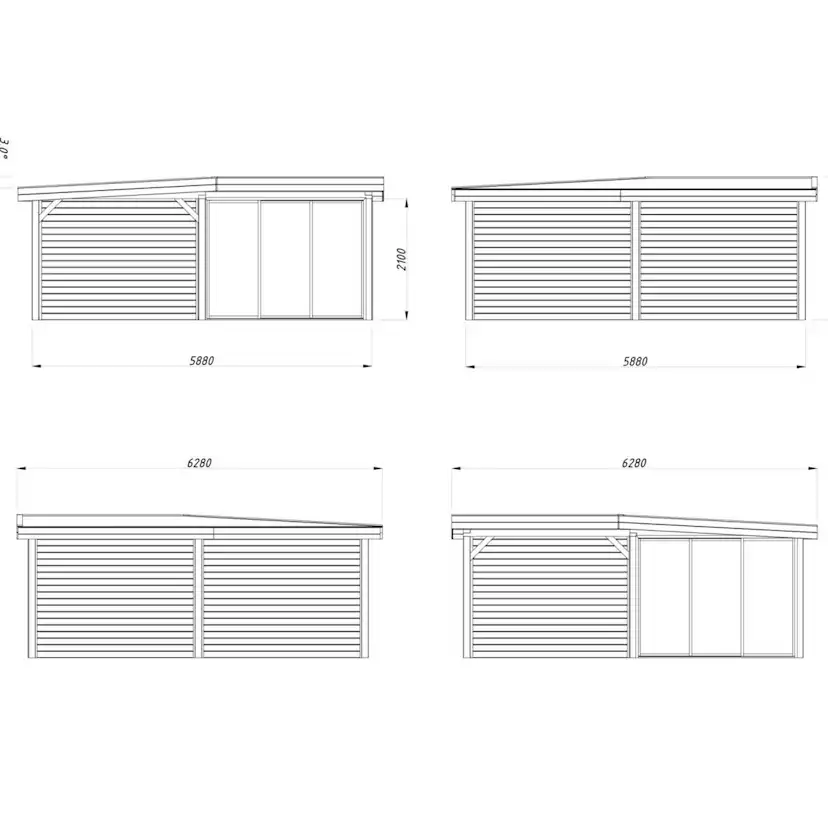 Uterum Palmako Lenna 24,9 m2 Set 412 Slide