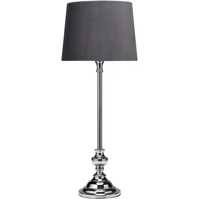 Lampfot Andrea Med lampskärm 70cm Krom/Grå, Höjd: 700