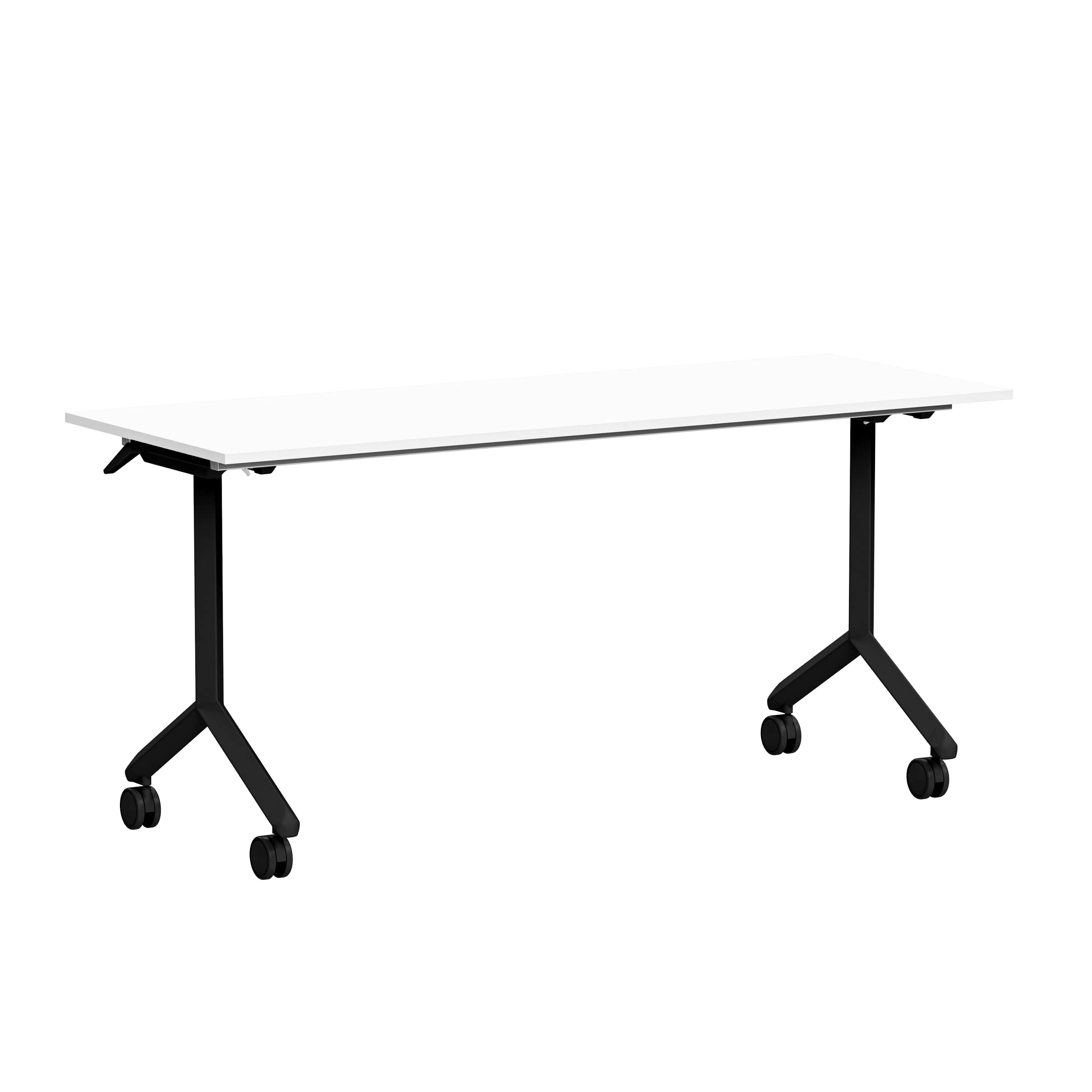 Fällbart bord Ergofunk Tilt 1600x600 vit laminat/svart Vit/Svart, Bredd: 60 cm