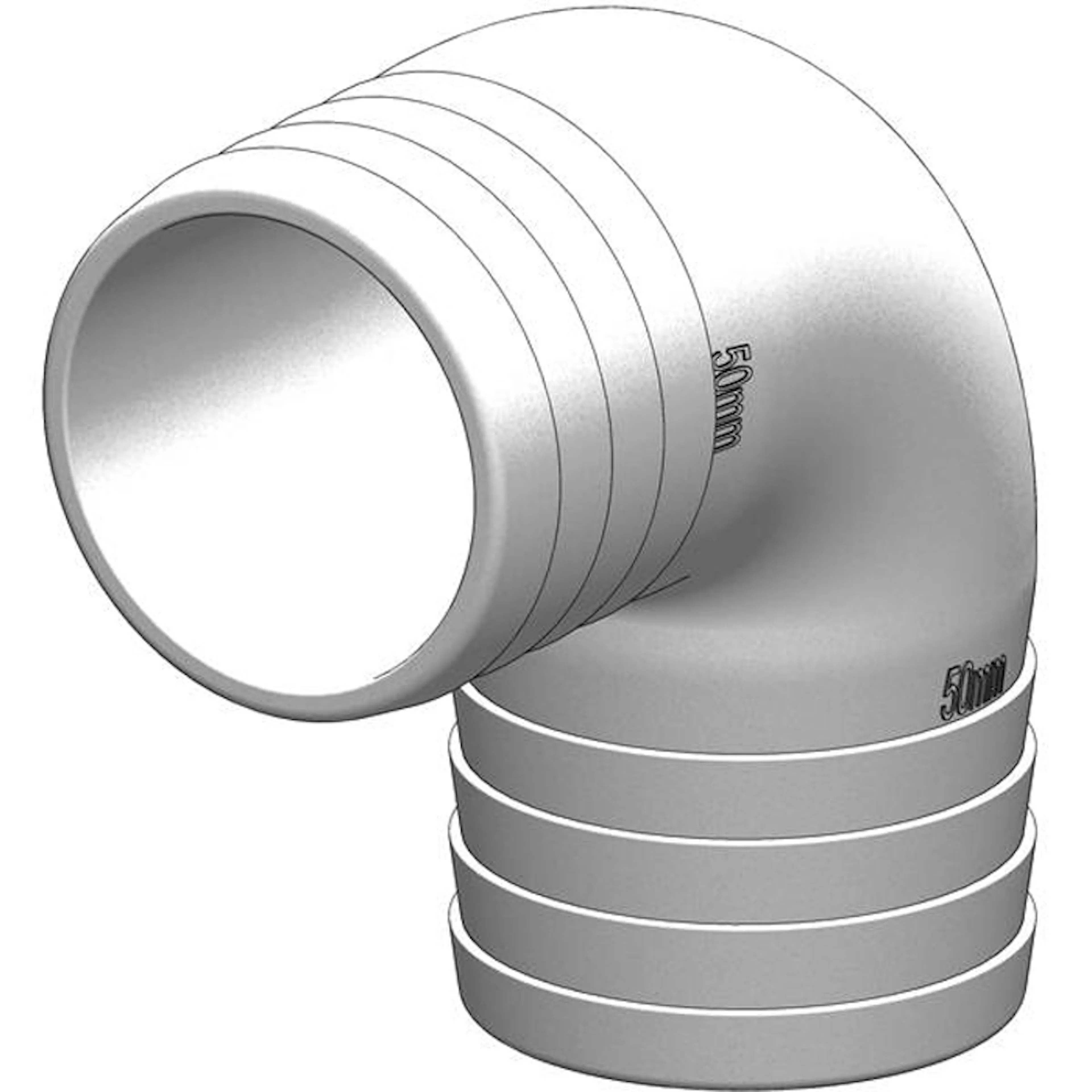 Slangkoppling Tru-design 90°