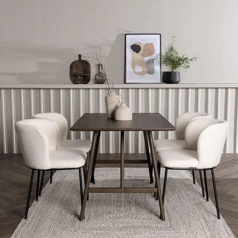 Matgrupp Venture Home Kaseidon med 4 st Edina stolar