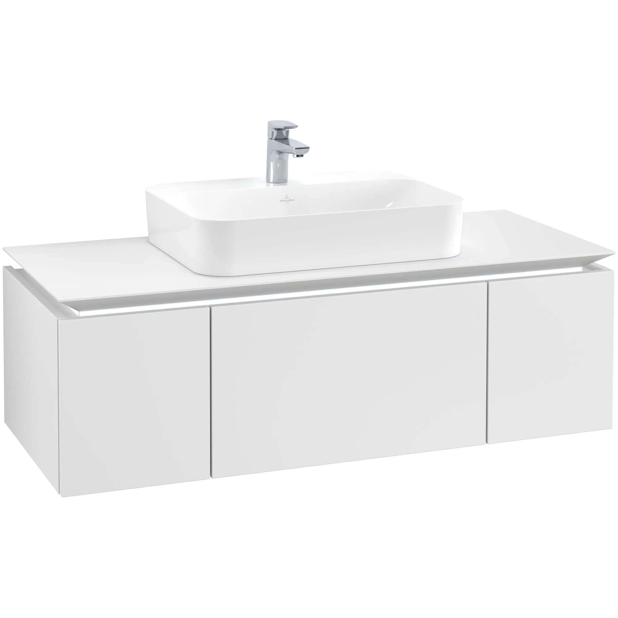 Tvättställsskåp Villeroy & Boch Legato Kompakt med 3 Lådor för Ytmonterat Tvättställ från Finion & Memento