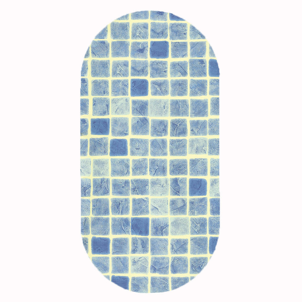 Oval Poolliner Planet Pool Mönstrad Djup 150 cm