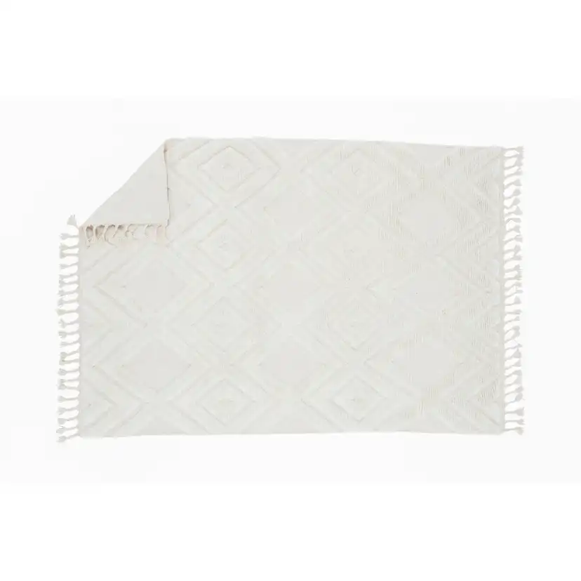 Dahlia Wool - 300*400- -Rectangular-White Vit, Mått: 300x400 cm