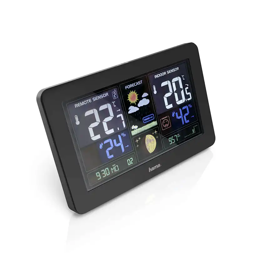 Väderstation Hama Premium Trådlös Termometer med WiFi & Multigivare Svart