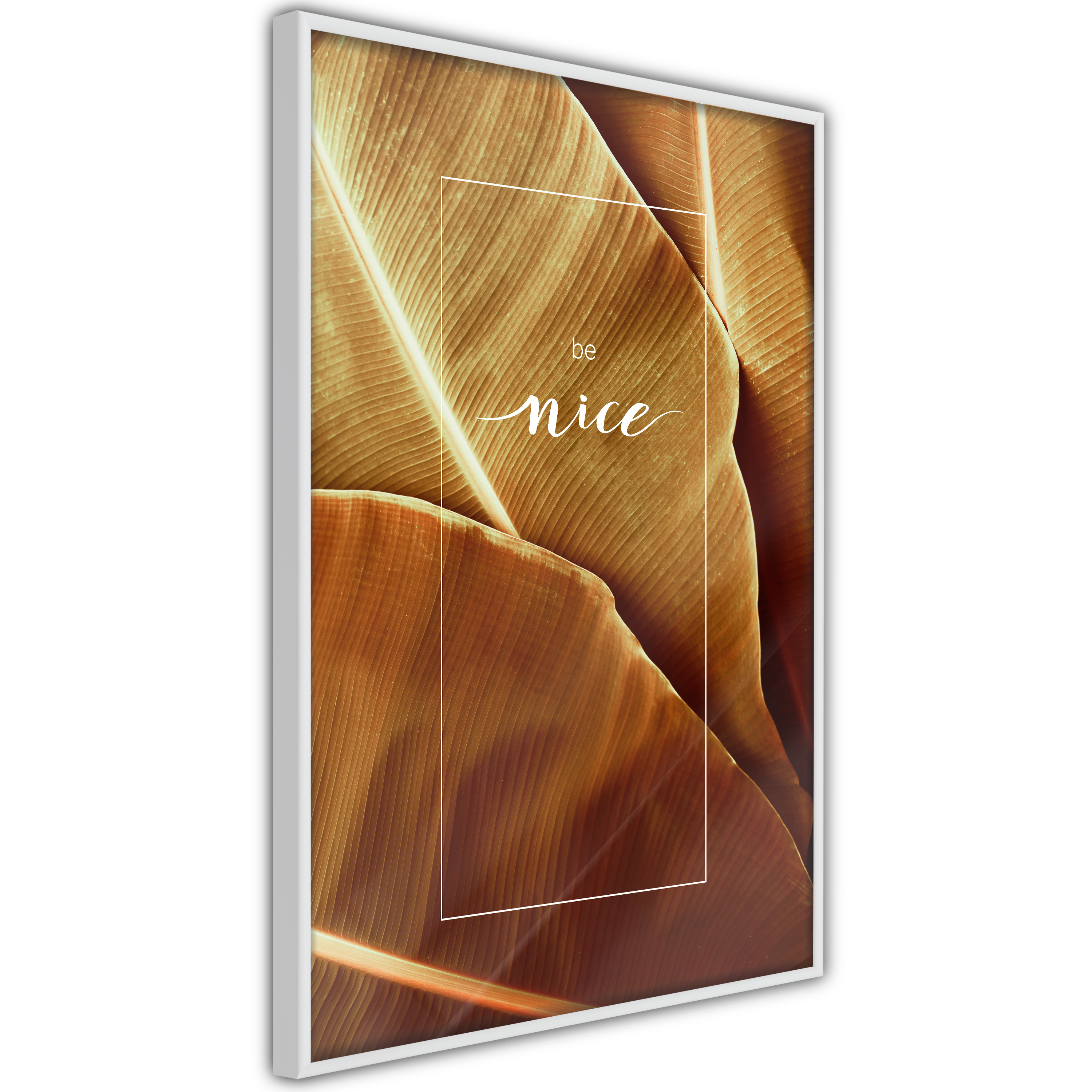 Poster Artgeist Affisch Brown Leaf