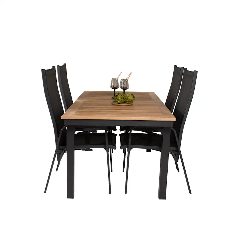 Matgrupp Venture Home Perla 160/240 med 4 Copacabana Stolar