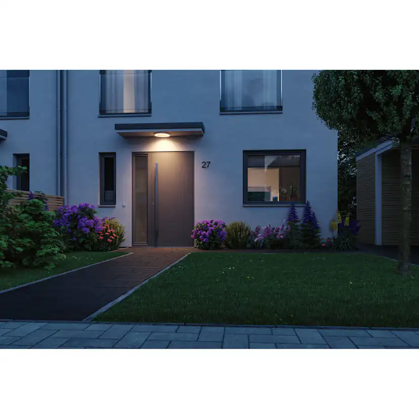 Taklampa LED Paulmann Smart Home Zigbee 3.0 Circula med Skymningsstyrd rörelsedetektor IP44 230V Färg: Vit