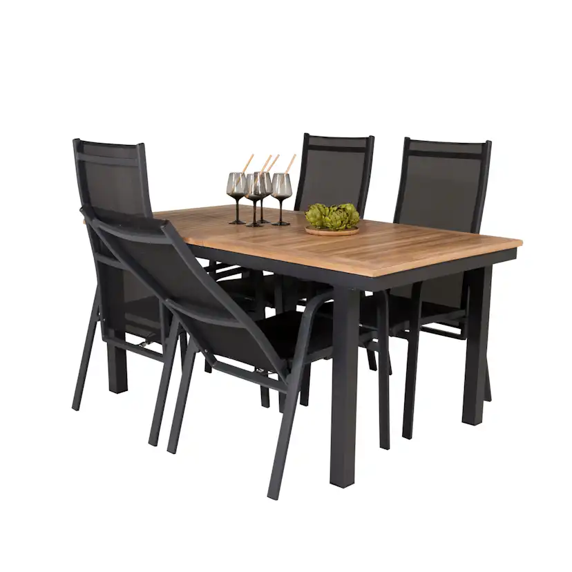 Matgrupp Venture Home Perla 160/240 med 4 Copacabana Stolar