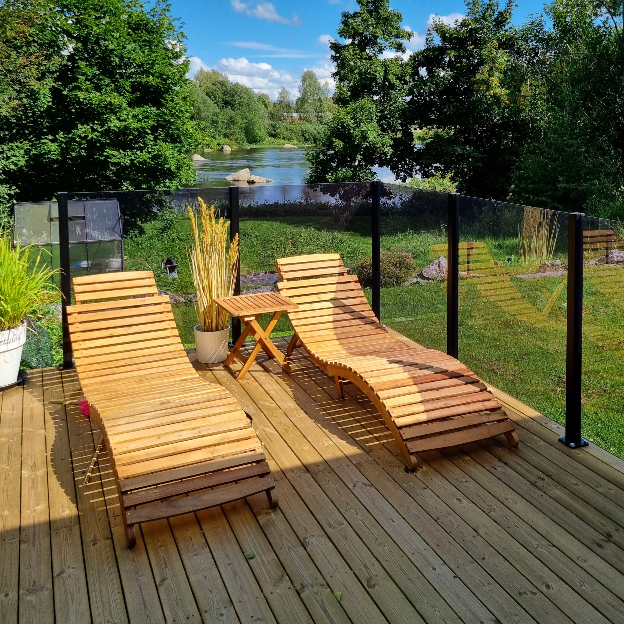 Glasräcke Green Land Patio Glas