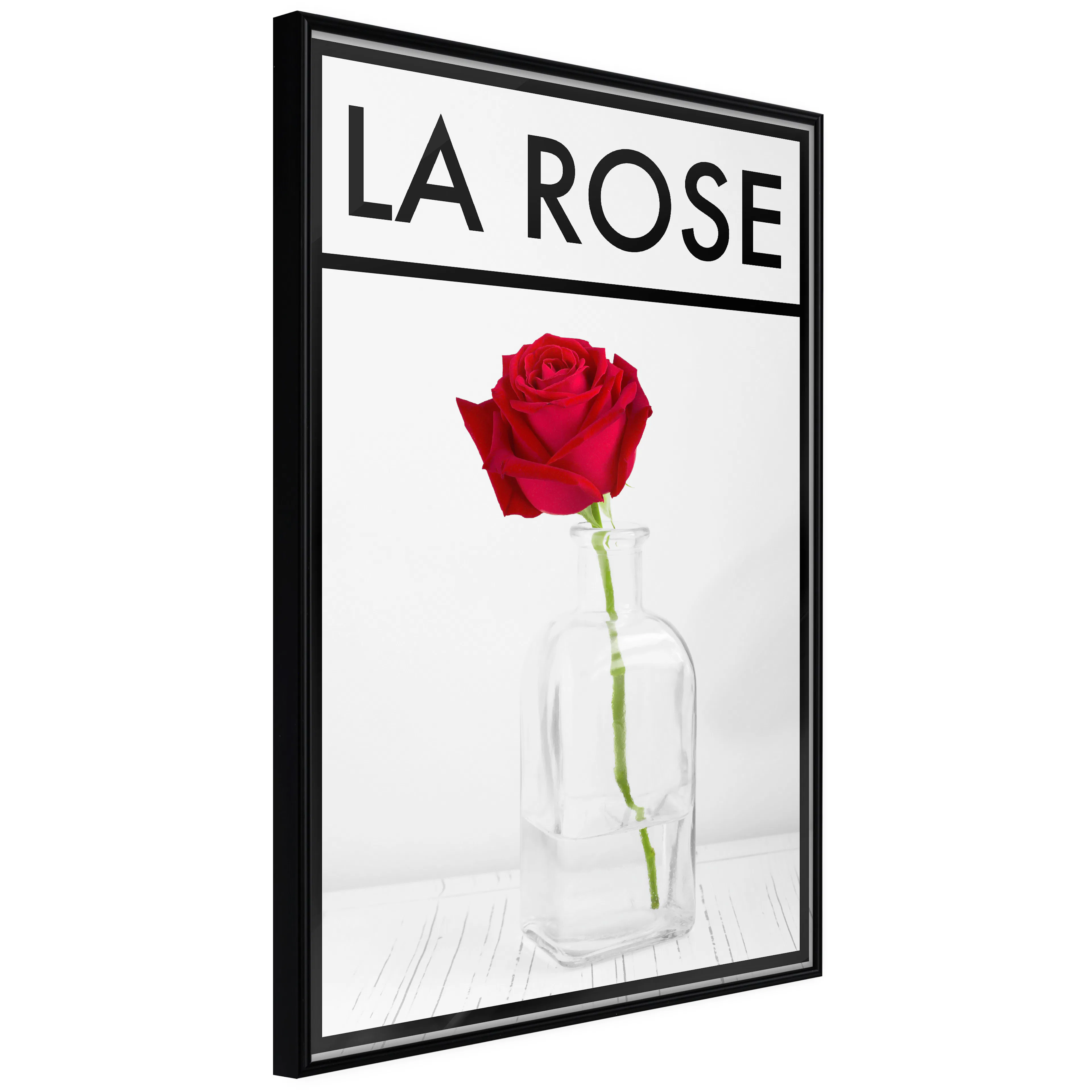Affisch - La Rose [Poster] 30x45 Svart ram, 30x45 cm