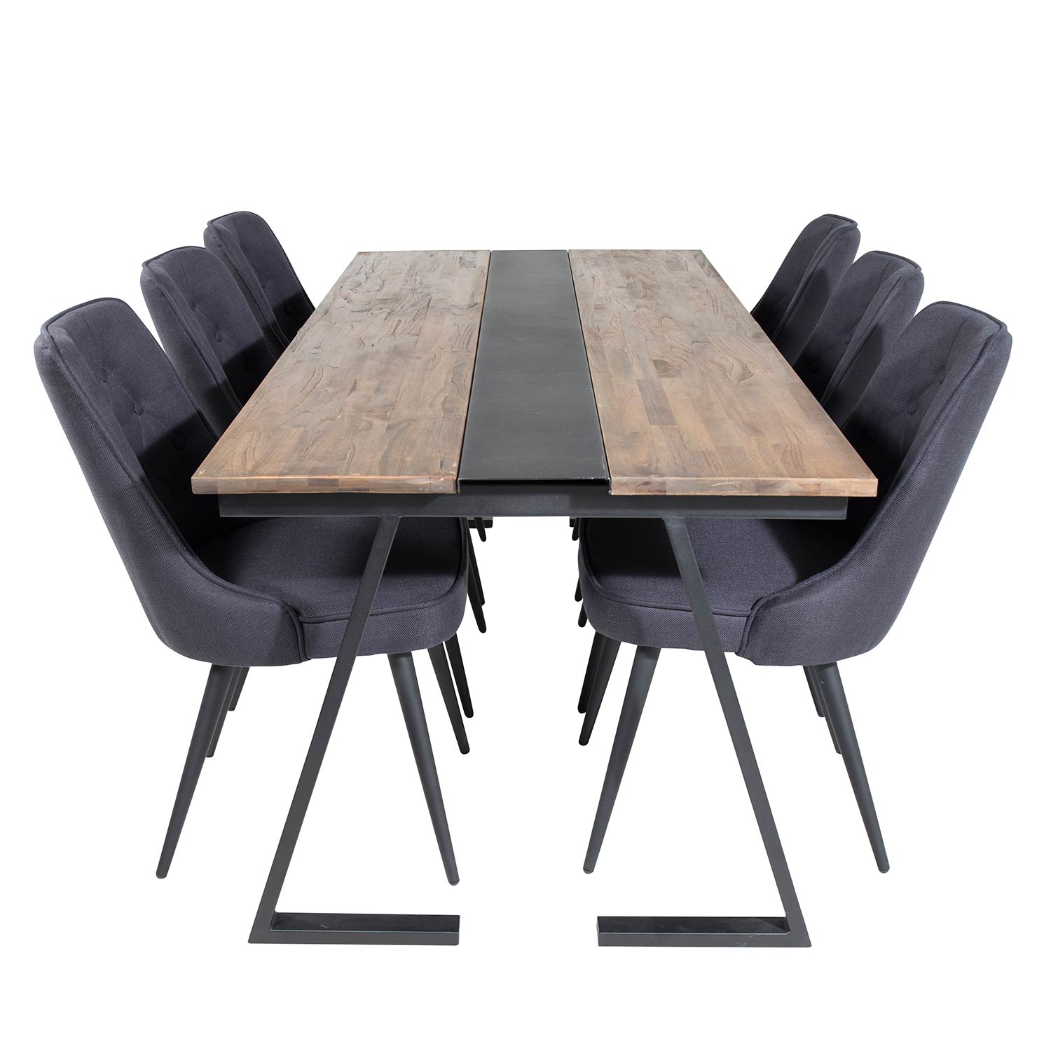 Matgrupp Venture Home Jane med 6 Vera Stolar Polyestertyg