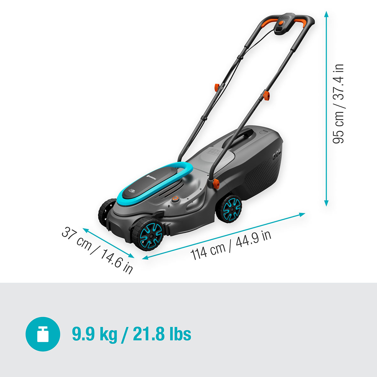 Batterigräsklippare Gardena PowerMax 32/18V P4A utan Batteri och Laddare
