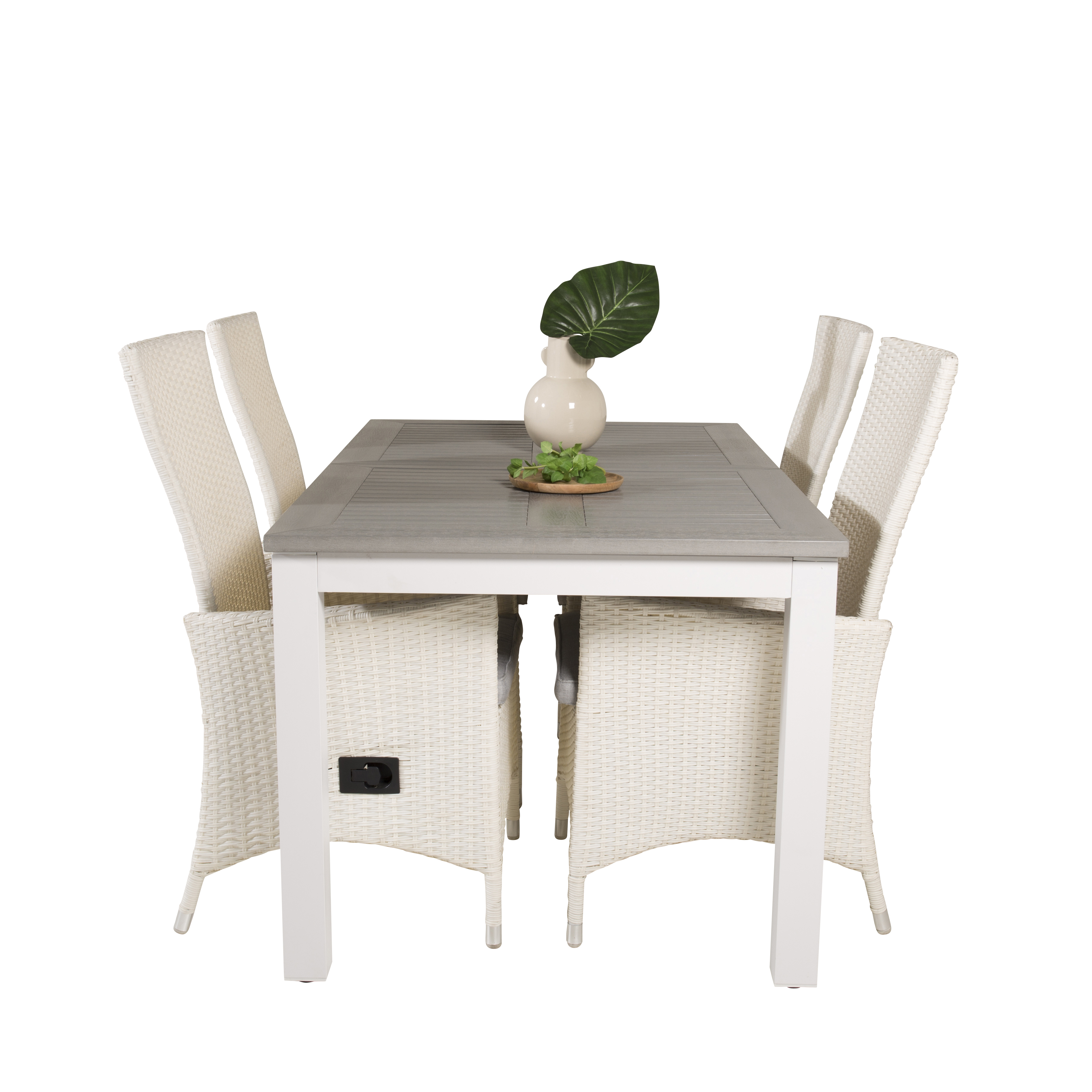 Matgrupp Venture Home Aleyna 160/240 med 4 Pishi Matstolar