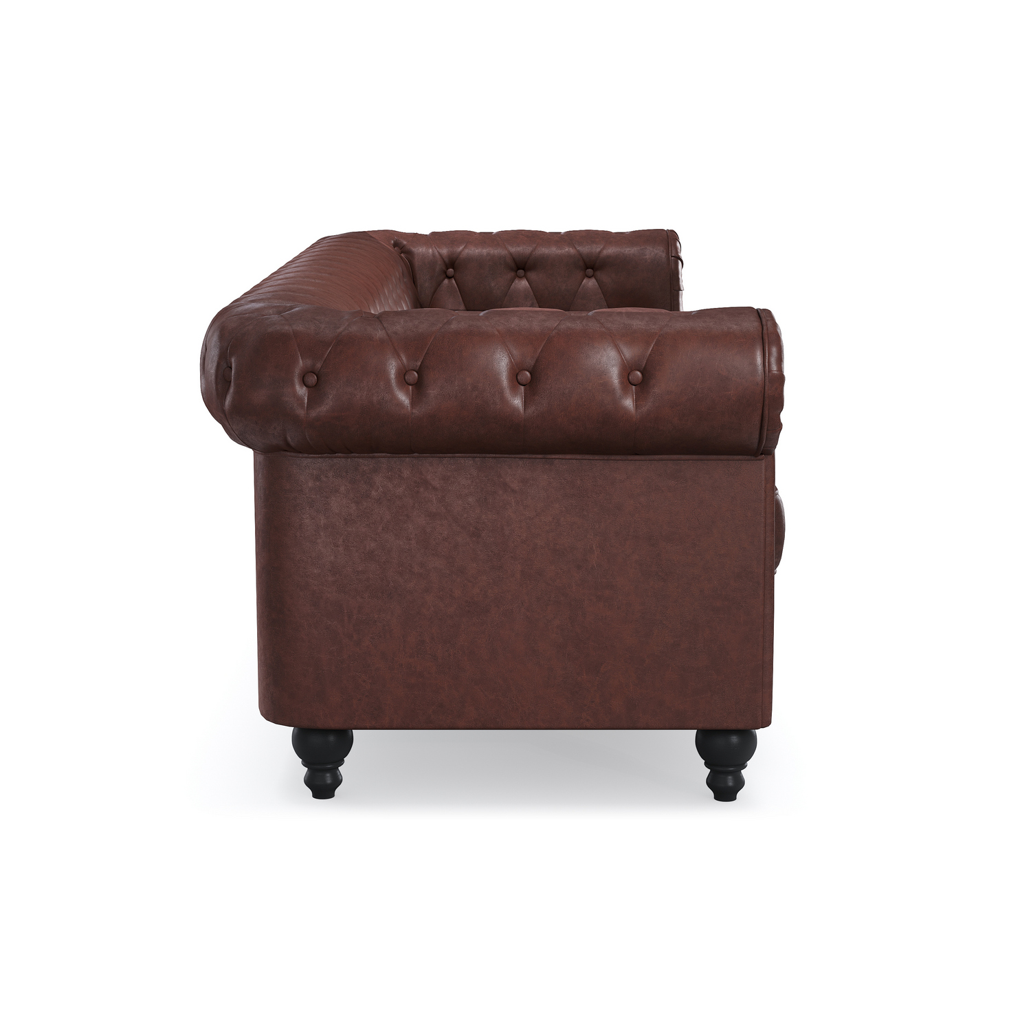 Soffa Manor House Chesterfield Lyx 3-sits Djup soffa konstläder