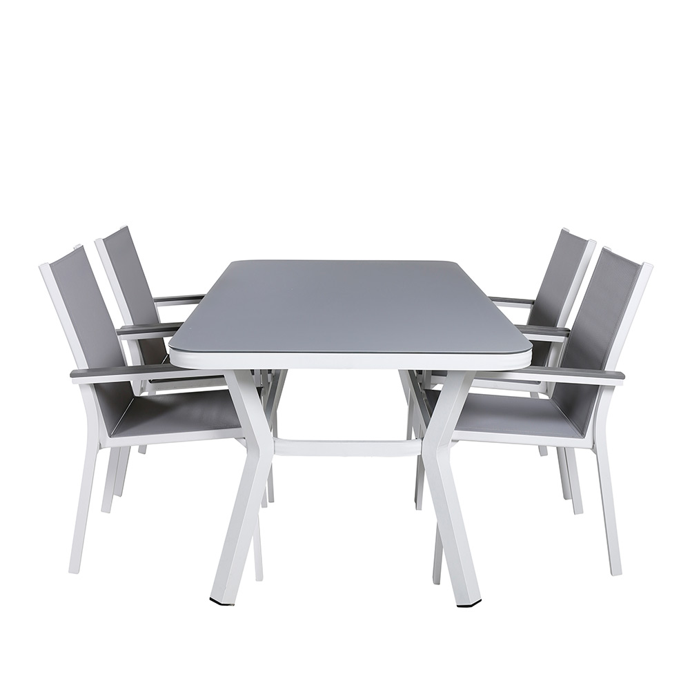 Matgrupp Venture Home Vyn med 4 Parma Matstolar