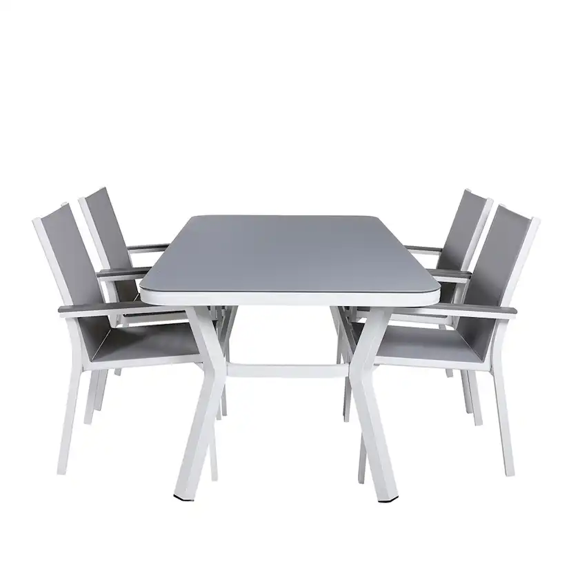 Matgrupp Venture Home Vyn med 4 Parma Matstolar