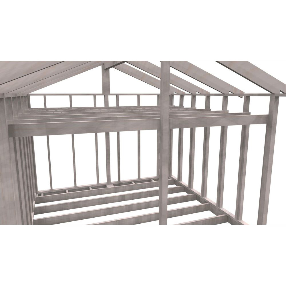 Attefallsstomme Byggstommar 22 grader Med Loft 7200x3940 mm Lösvirke