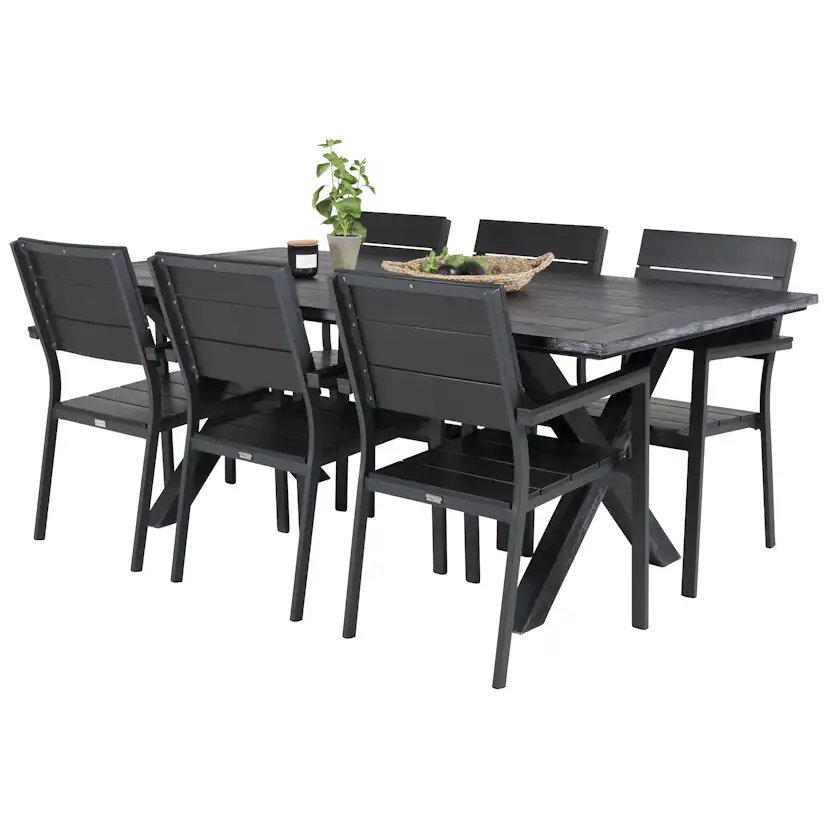 Matgrupp Venture Home Rossi 200 med 6 Lova Stolar