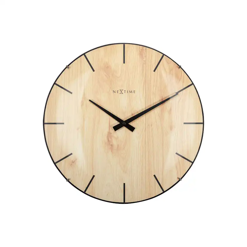 Väggklocka NeXtime Edge Wood Dome
