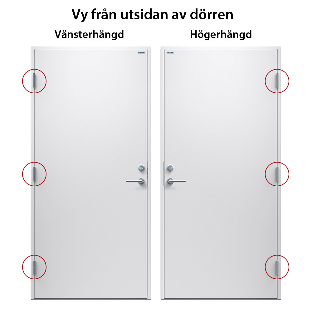 Altandörr Diplomat Vit Klarglas Trä