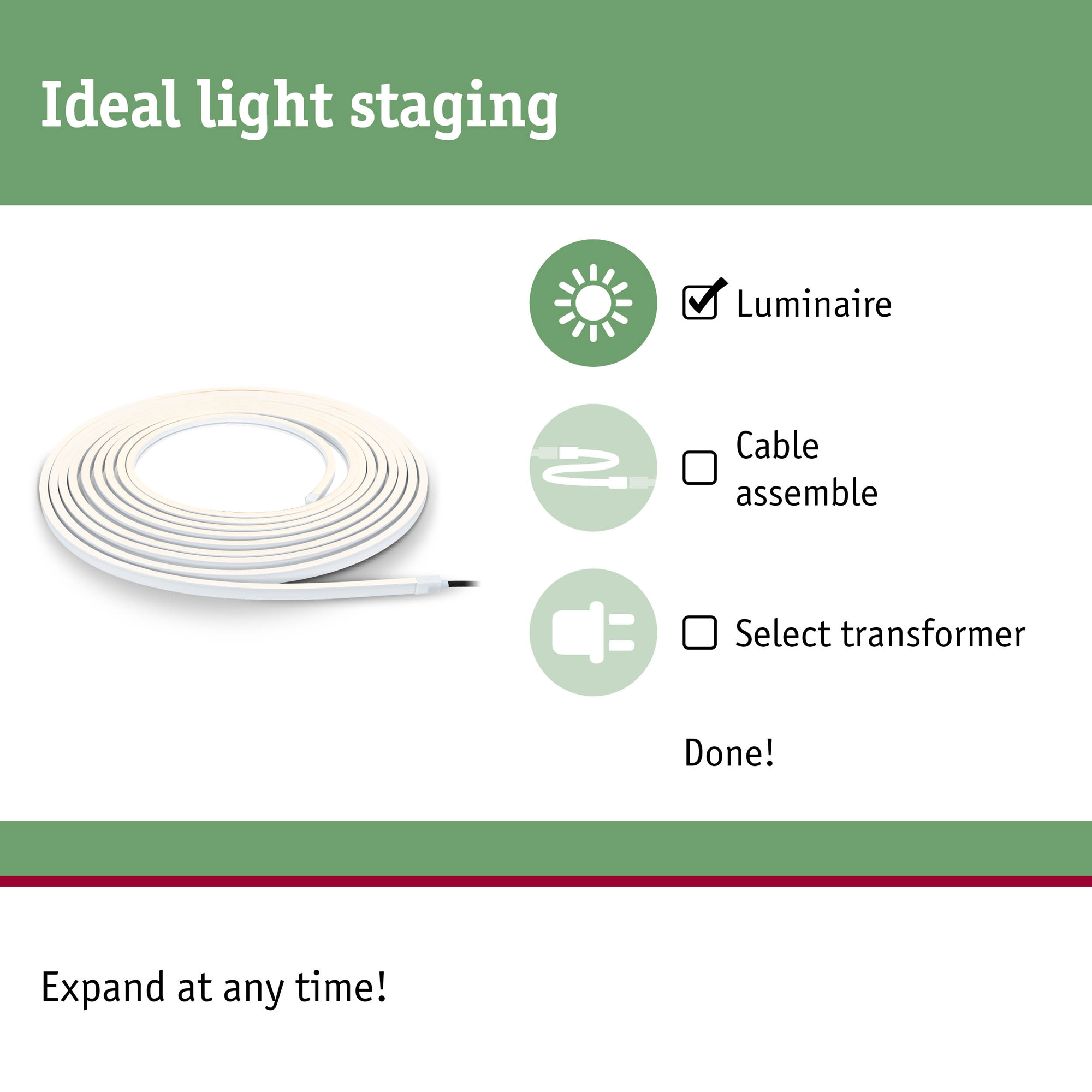 LED-strip Paulmann Smooth Plug & Shine IP67 24V