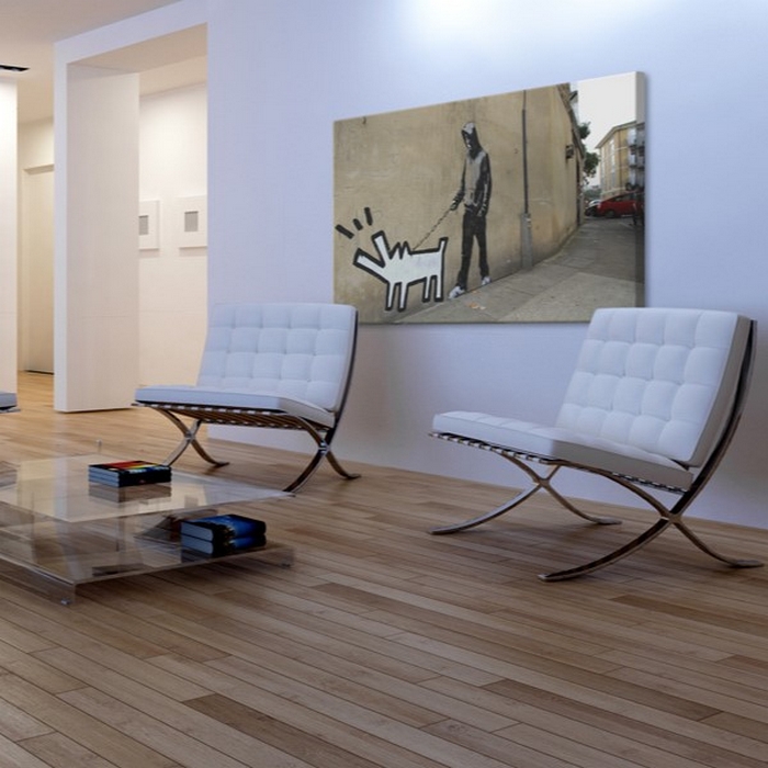 Tavla Arkiio Barking Dog Banksy 60x40