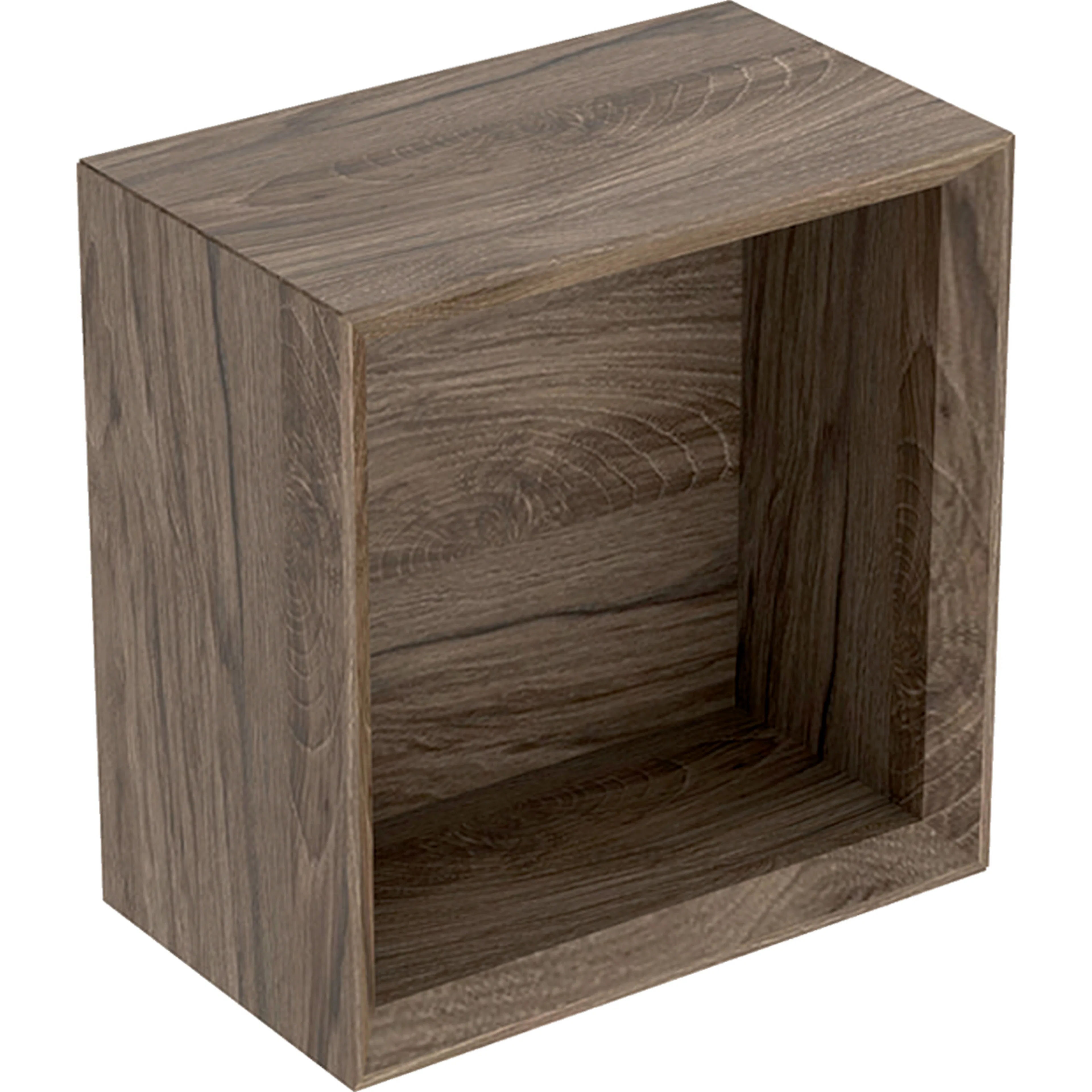 GEBERIT ICON VÄGGBOX KVADRAT B22 5 WALNUT/TRÄSTRUK MELAMIN Valnöt