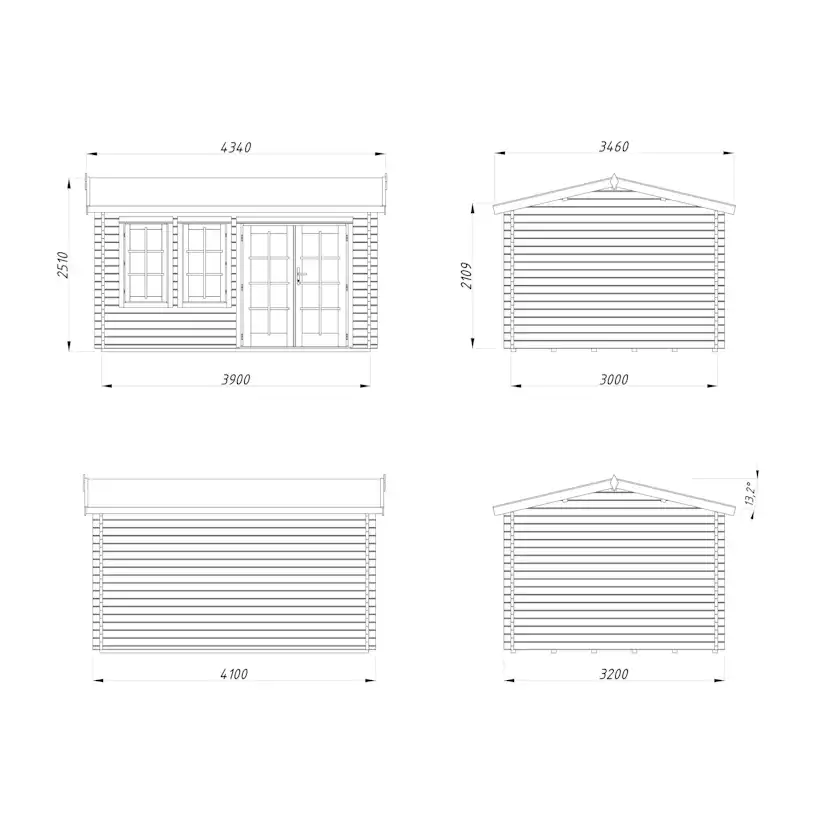 Iris 11,1 m2 Brun dippad