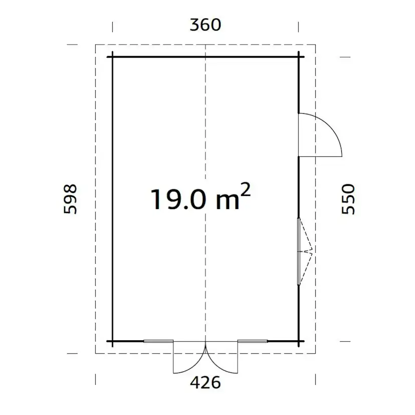 Stuga Palmako Irene 19,8 m2