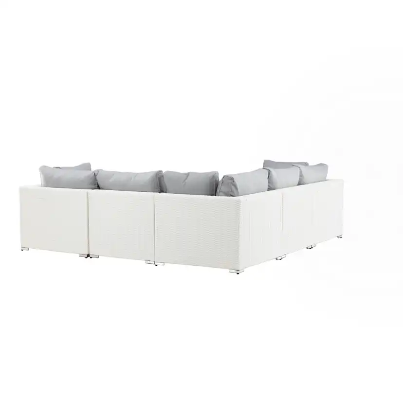 Amazon Modulsoffa 3+2+1 - Vit / grå dyna Vit