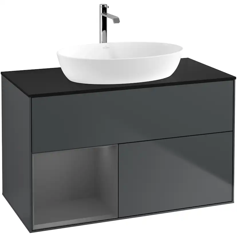 Tvättställsskåp Villeroy & Boch Finion med 2 Lådor Hylla och Bänkskiva för Fristående Tvättställ från Artis & Collaro