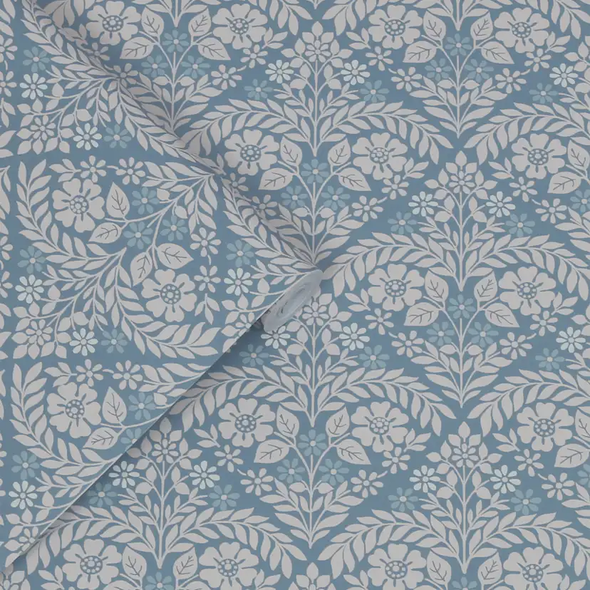 Tapet Laura Ashley Margam Newport Blå 118489