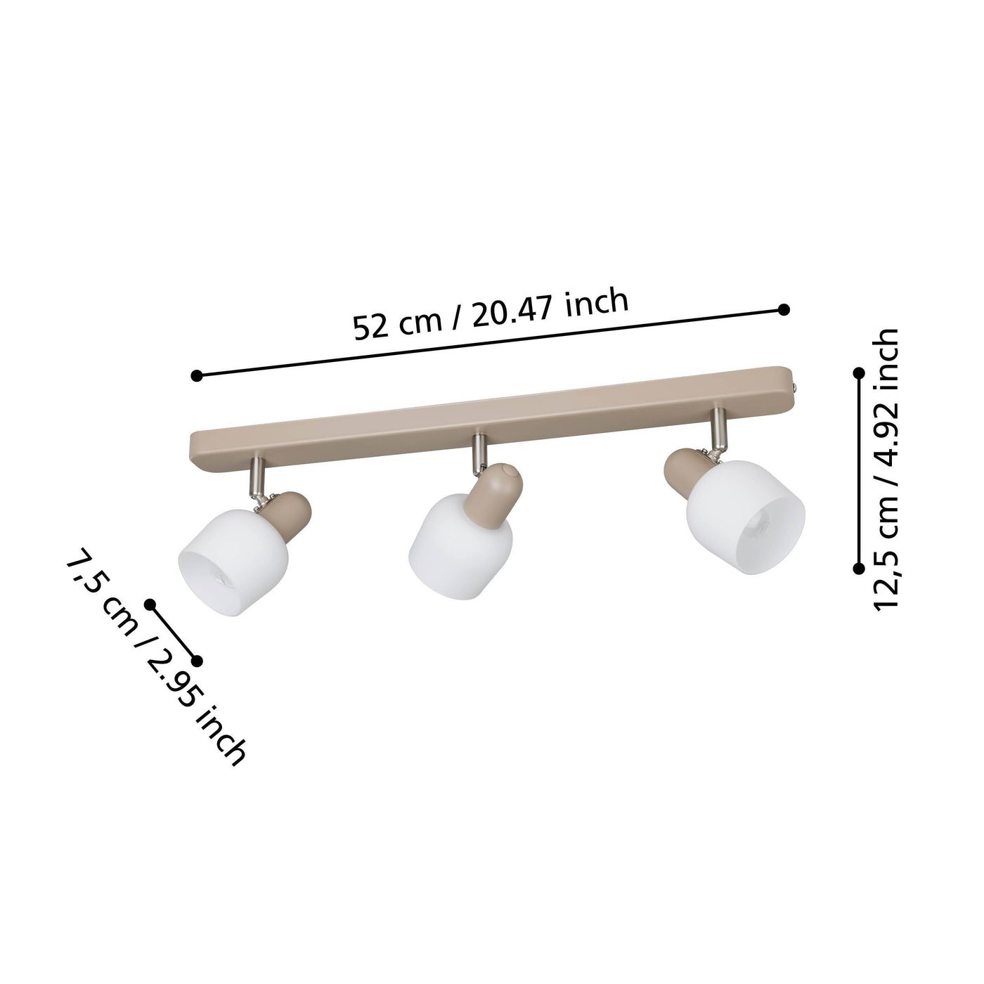 Spotlight Eglo Corato med 3 Lampor