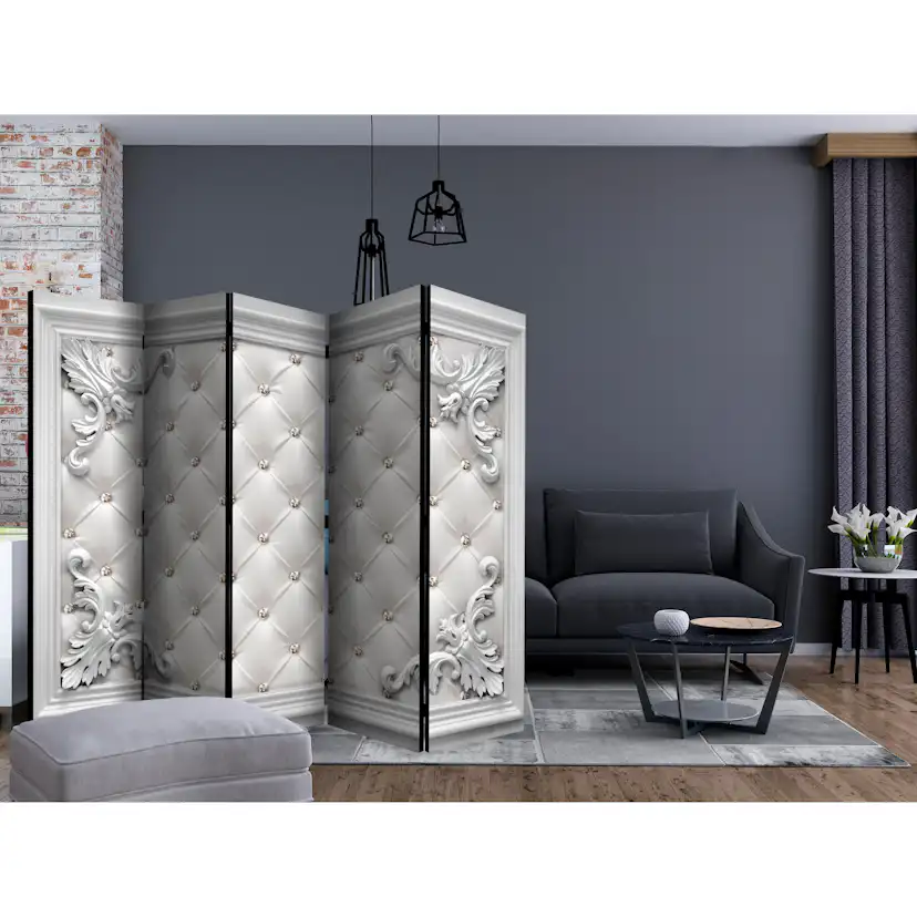 Rumsavdelare Skärmvägg Arkiio Quilted Leather II 225x172 cm