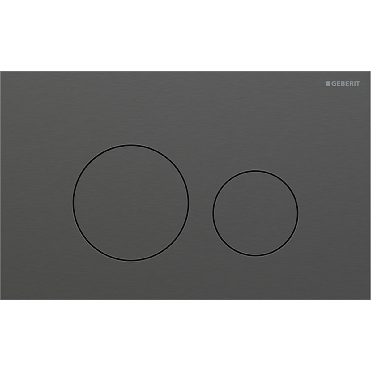 Tryckplatta svart krom/svart krom D:0,6mm Svart Krom
