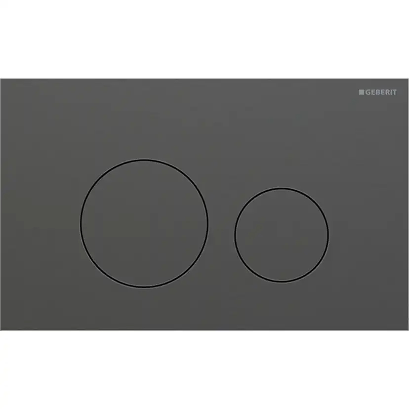 Tryckplatta svart krom/svart krom D:0,6mm Svart Krom