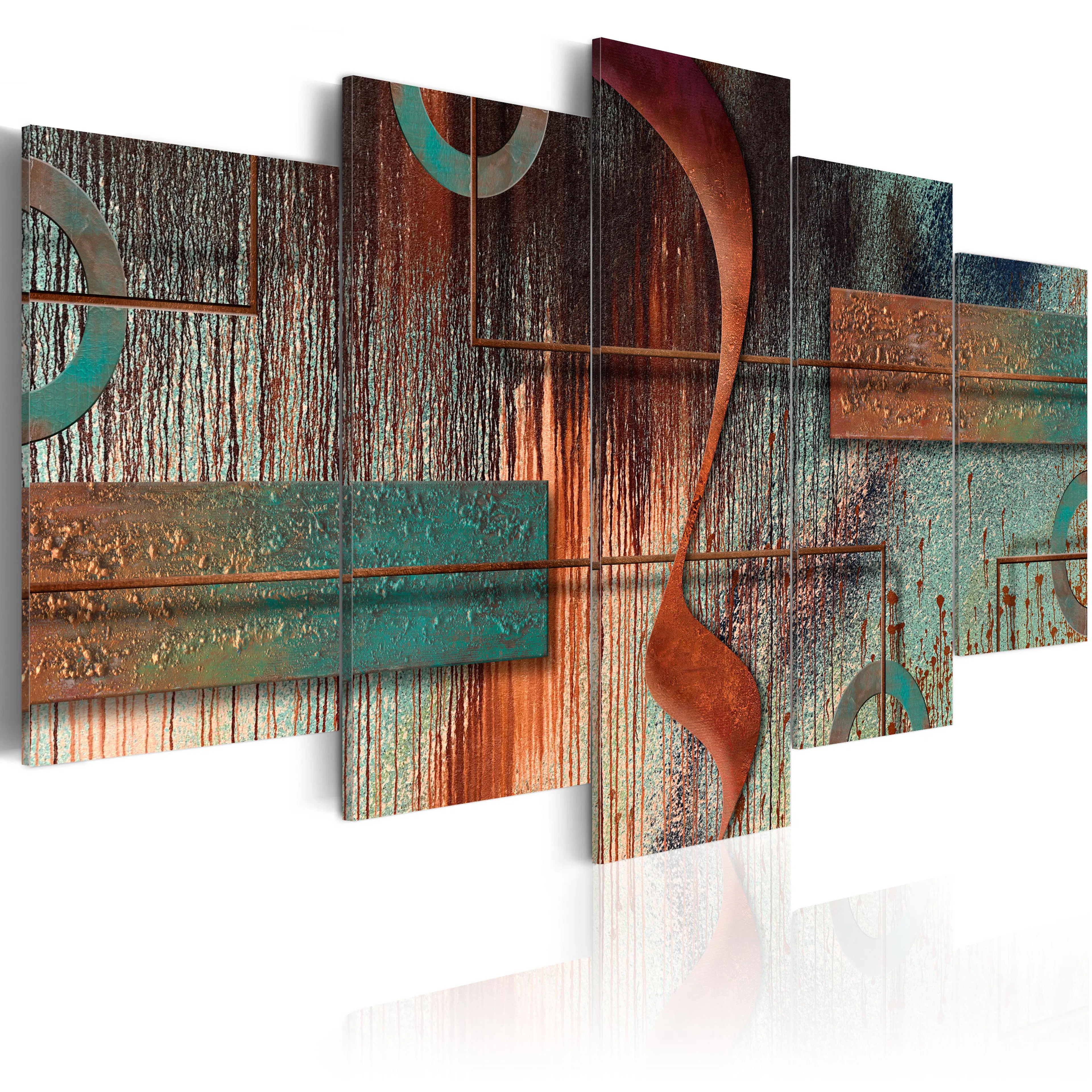 Foto på akryl - Abstract Melody [Glass] 100x50 Mått: 100x50 cm