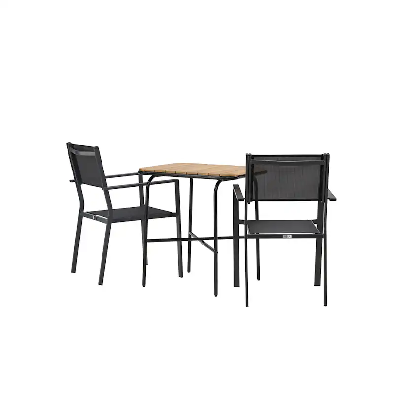 Cafégrupp Venture Home Holmbeck Bord med 2 Copacabana Stolar