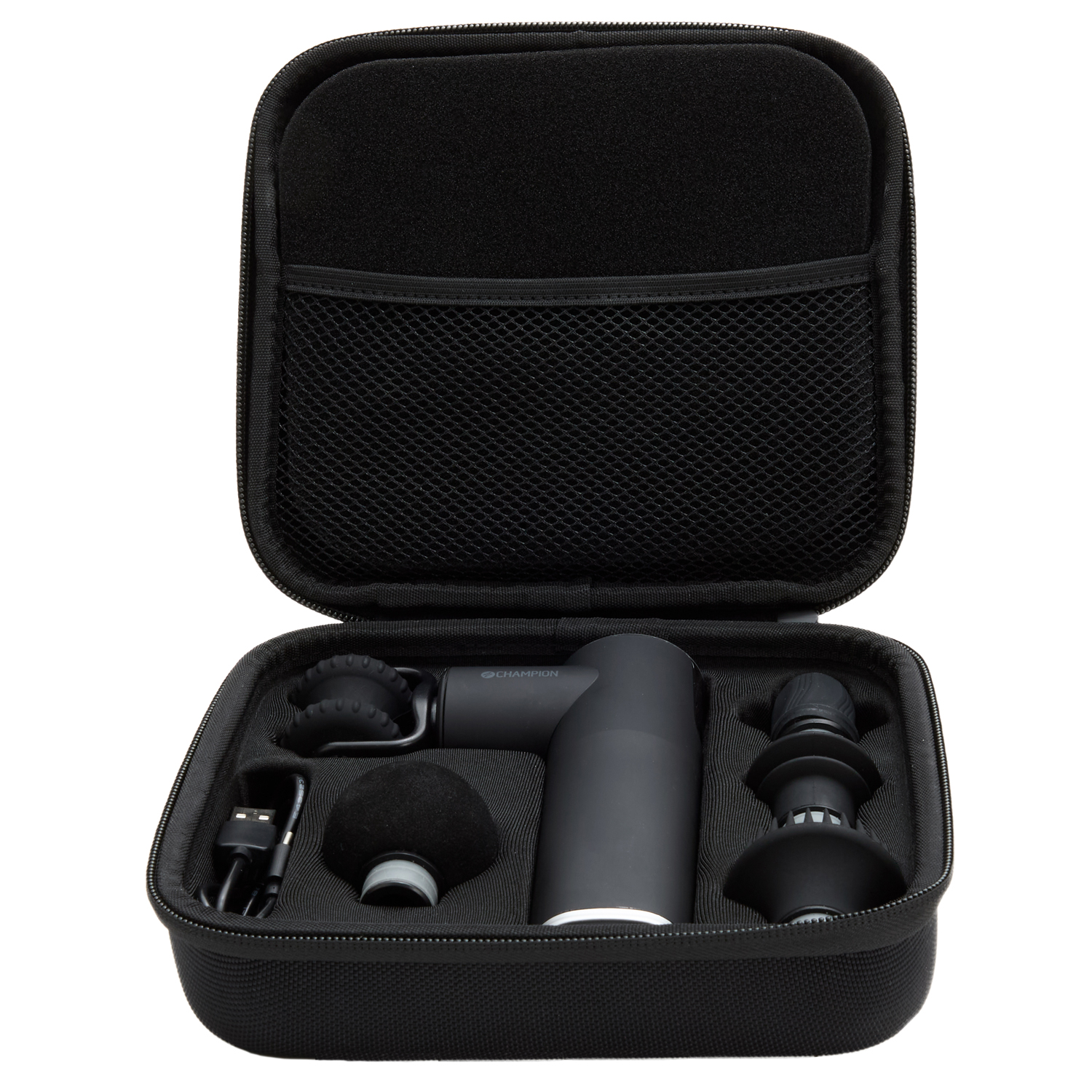 Massageredskap Champion Massagepistol Compact Power 3300RPM 1800mAh MG400 Svart