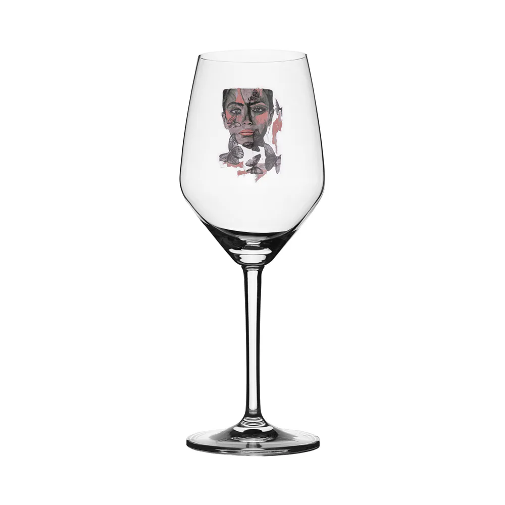 Rosé-/Vitvinsglas Carolina Gynning Butterfly Queen