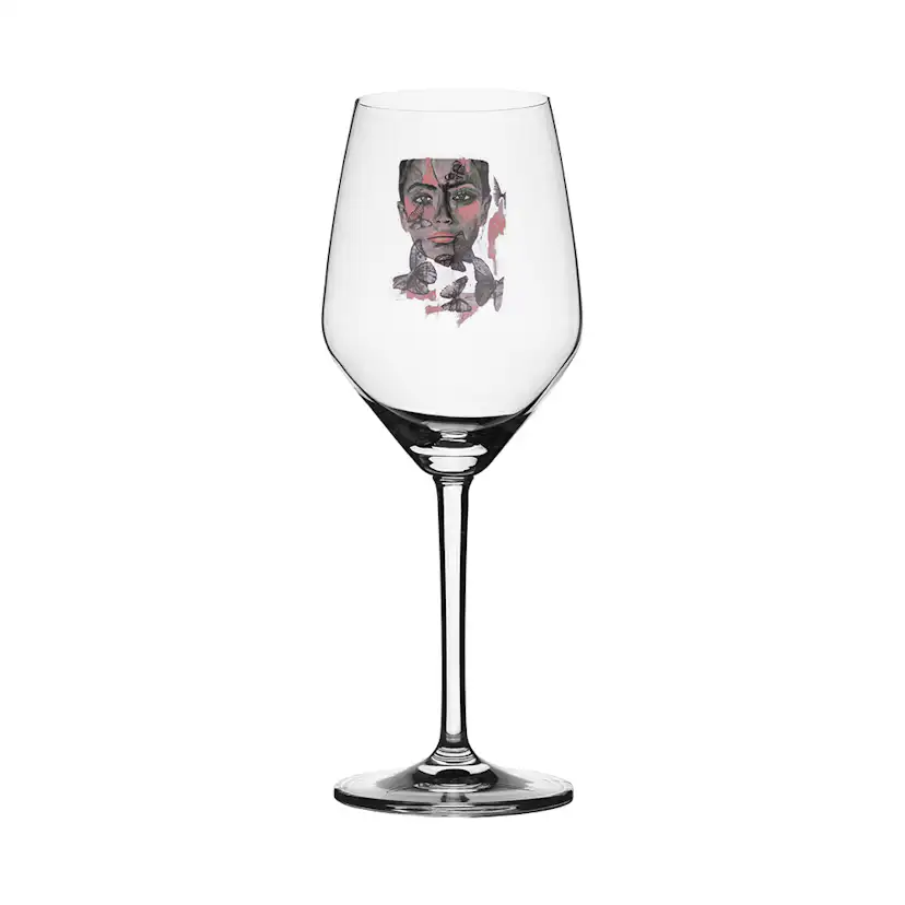 Rosé-/Vitvinsglas Carolina Gynning Butterfly Queen