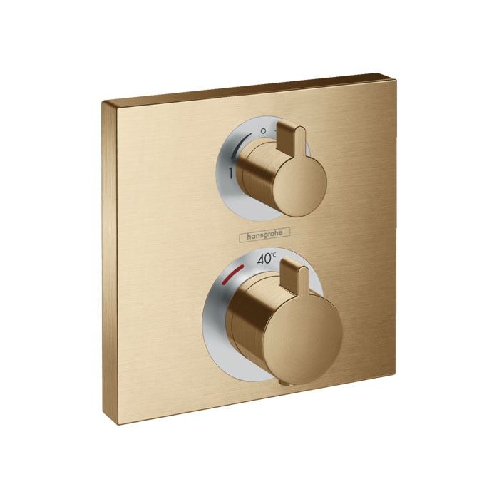 Inbyggnadspaket Dusch Hansgrohe Ecostat Borstad Brons Borstad Brons
