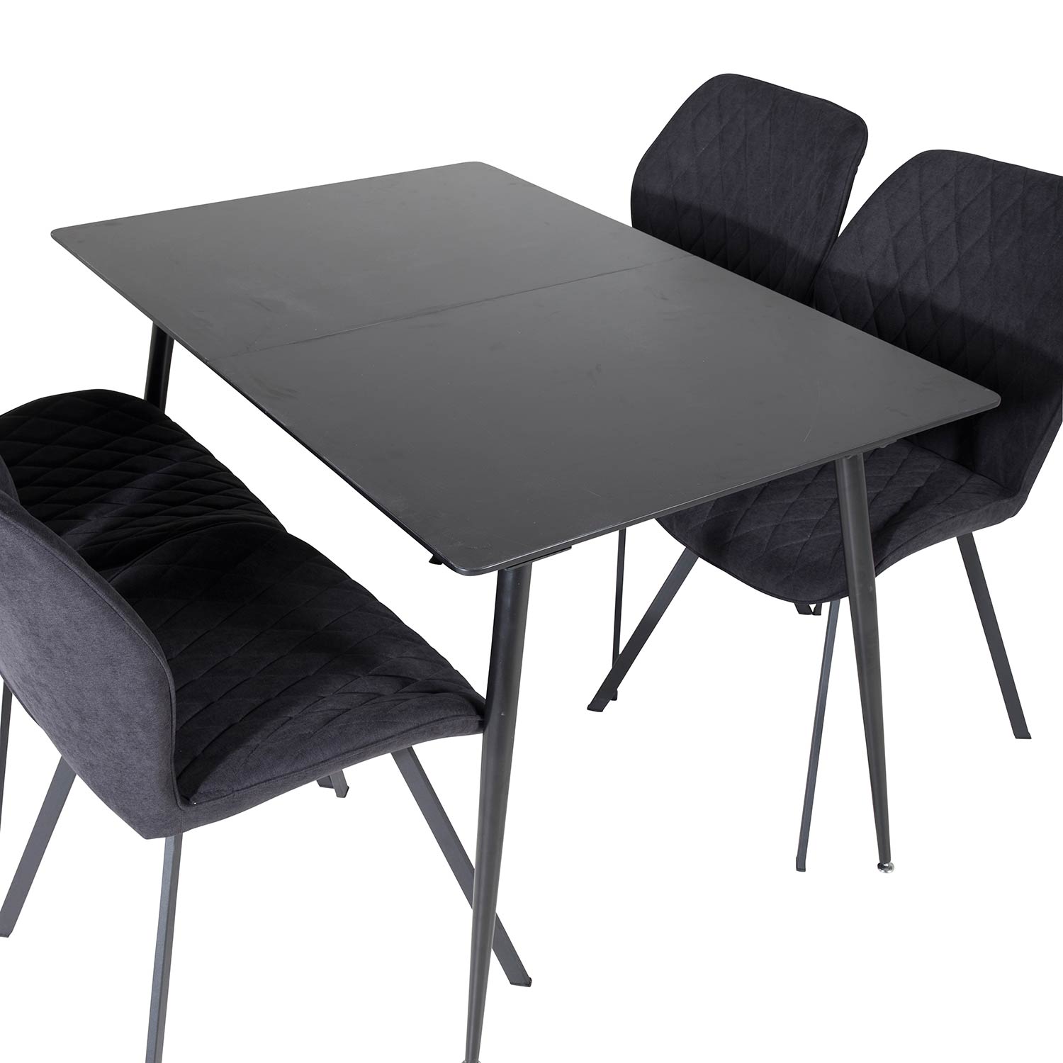 Matgrupp Venture Home Silvia med Iläggsskiva och 4 Geneva Stolar