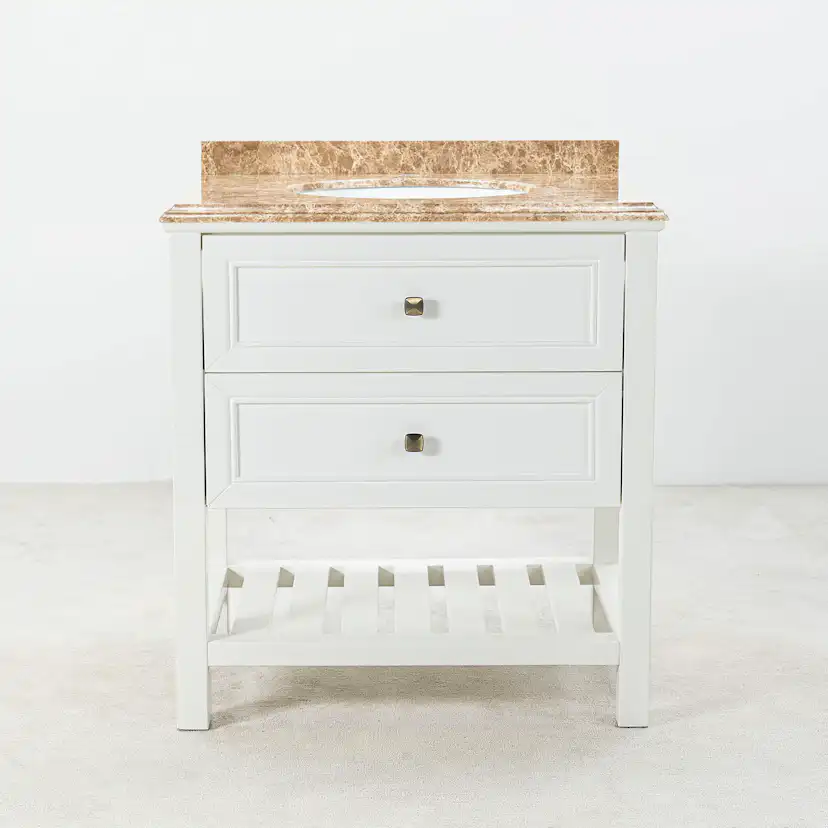 Tvättställsskåp Vesani Utah Beige Marmor