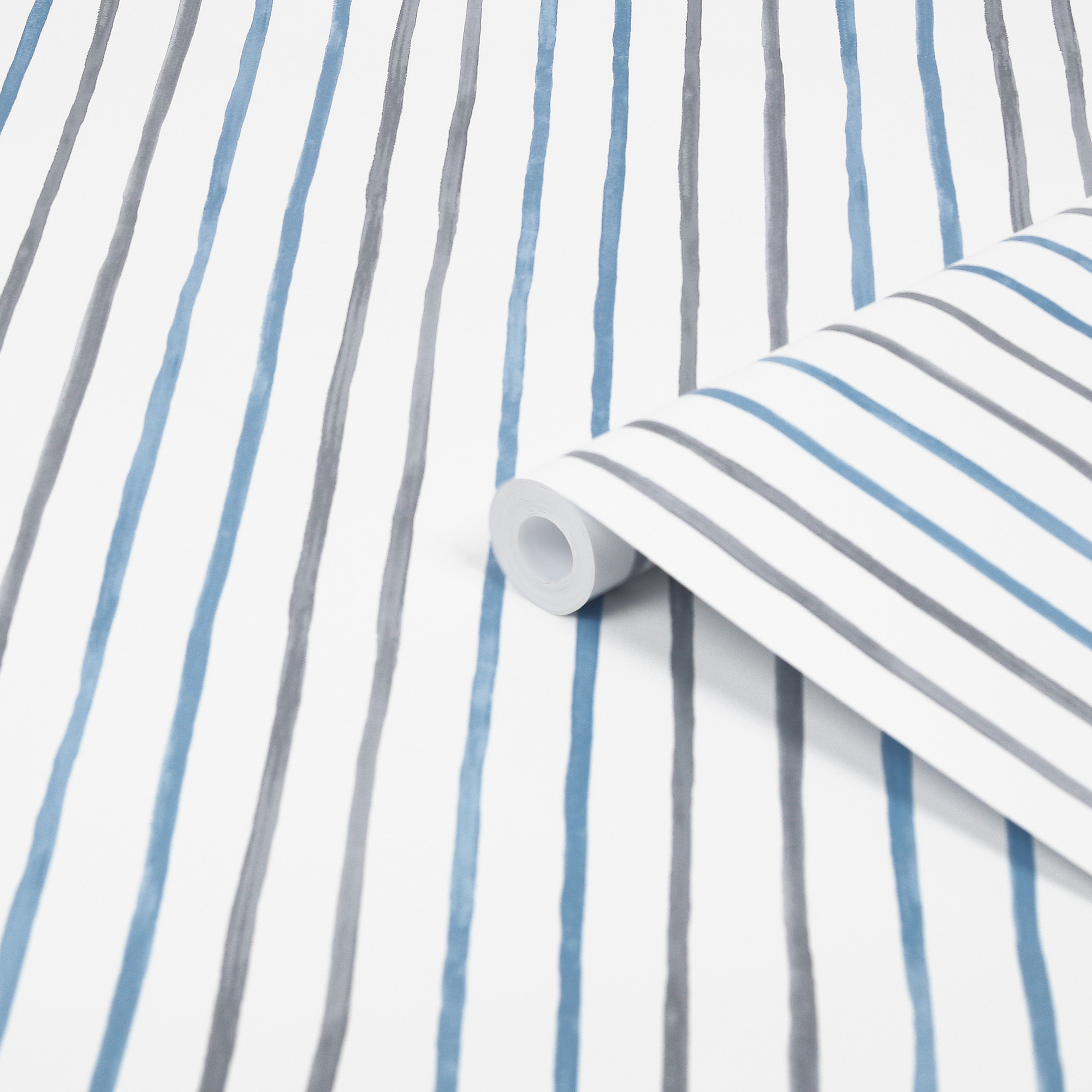 Tapet Laura Ashley Painterly Stripe Blå 119863