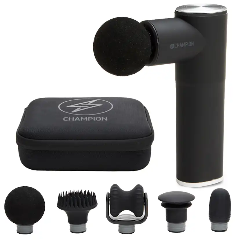 Massageredskap Champion Massagepistol Compact Power 3300RPM 1800mAh MG400 Svart